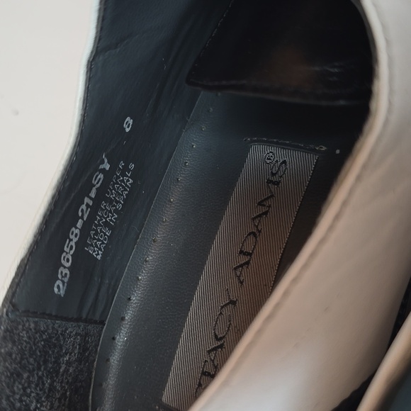 Stacy Adams Black and White Wingtip Brogue Leather Oxfords - Picture 12 of 14